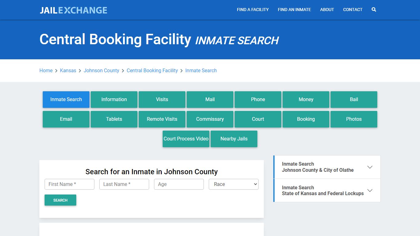 Central Booking Facility, KS Inmate Search: Roster & Mugshots